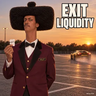 Phil dressed as a valet in burgundy jacket standing alone in an empty parking lot holding a tiny crumpled valet ticket while a gold sports car speeds away in distant background, blank stare, comedic melancholy.